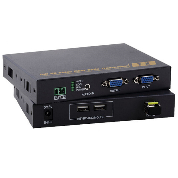 VGA+KVM無壓縮單模單芯光端機(jī)