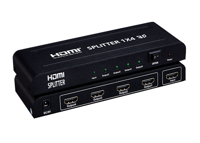 1進4出HDMI分配器（1080P輸入輸出）